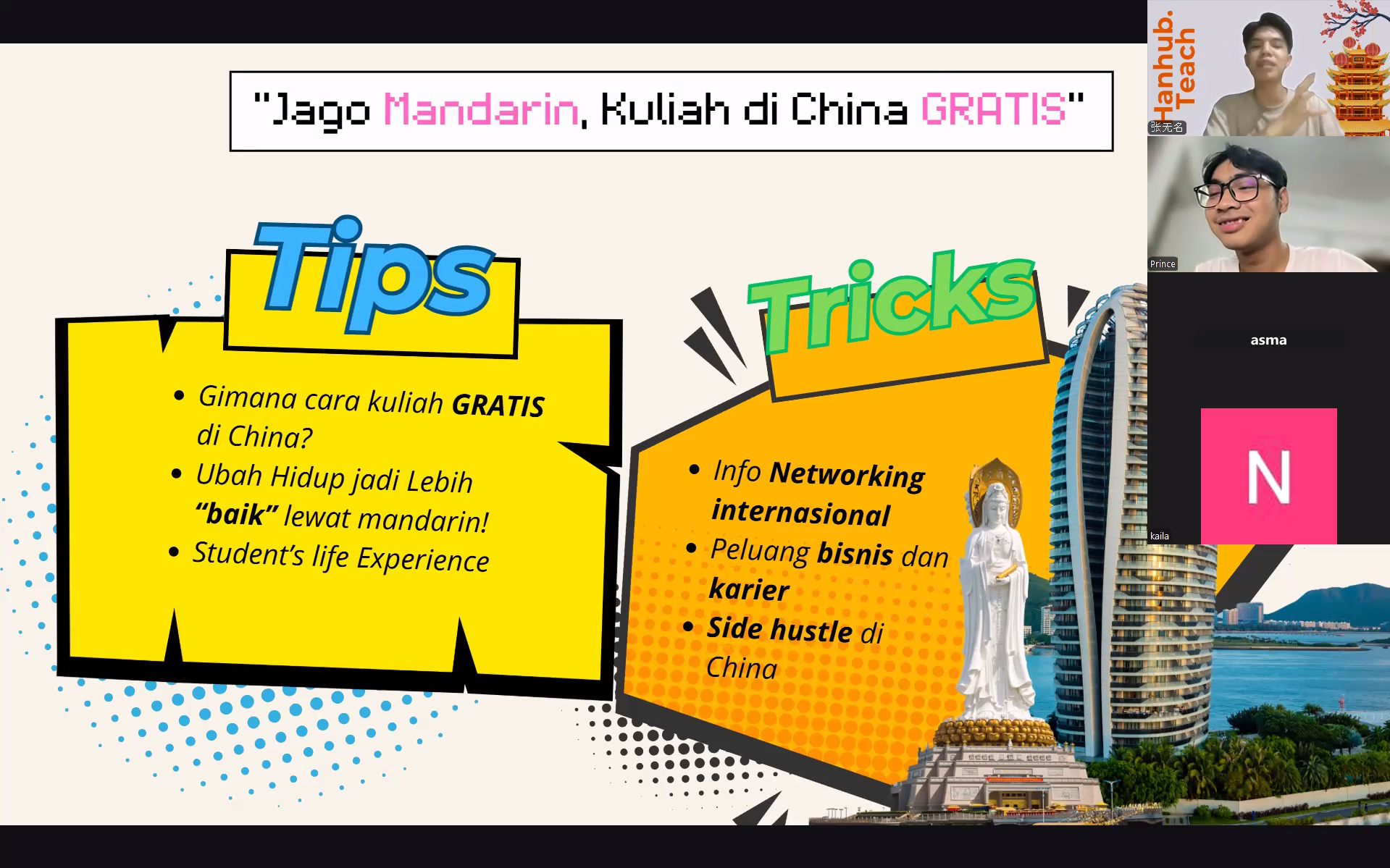 Dokumentasi sesi 2 Mandarin Guest Lecture